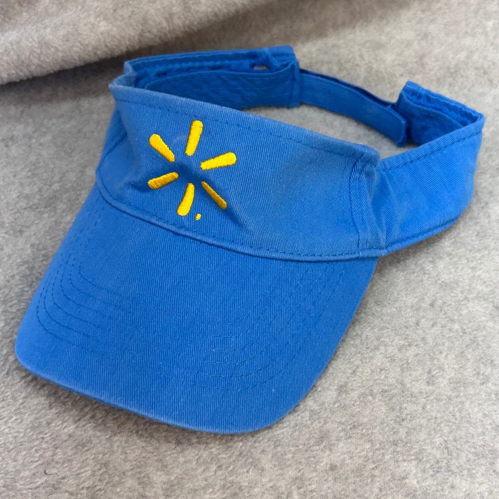 Walmart Spark Logo Unisex Blue Visor Hat Save Money Live Better OSFM